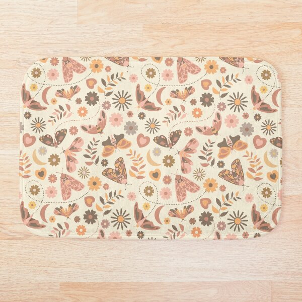 Item preview, Retro Boho Moths and Florals designed and sold by Elisabeth Coelfen.