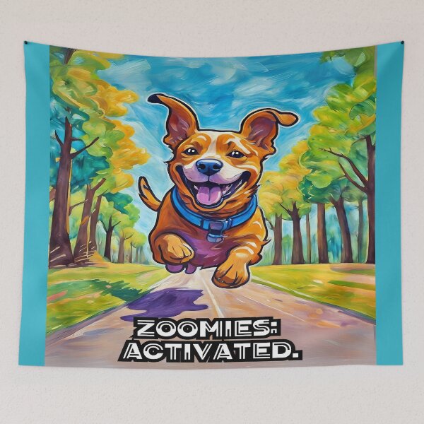 Item preview, Zoomies Activated Dog Art designed and sold by gleefulme.
