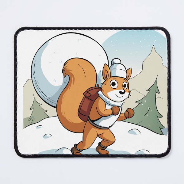 Artikelvorschau, Schneeballbeladenes Eichhörnchen entworfen und verkauft von omerfdln34.