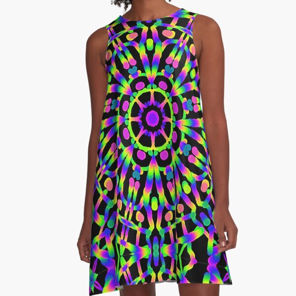 KALEIDOSCOPE PATTERN A-Line Dress