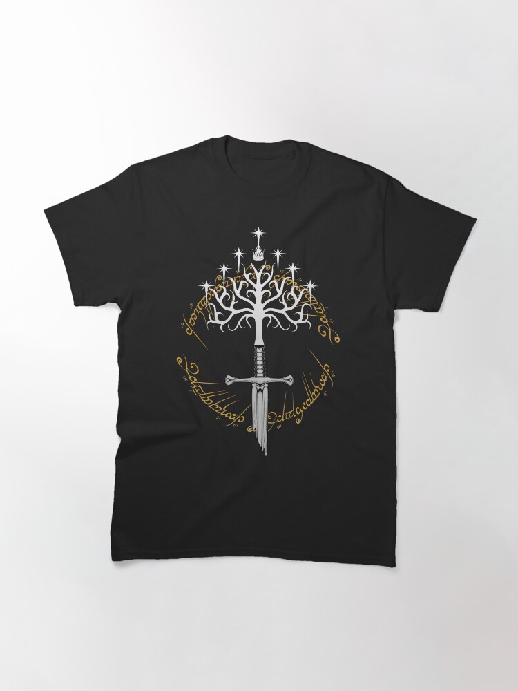 Thumbnail 3 of 7, Classic T-Shirt, Andúril White Tree designed and sold by Crossroads-Art.