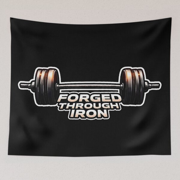 Item preview, Forged by Iron, Built by Strength designed and sold by ArtCreator2023.
