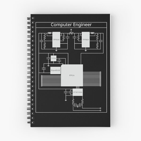 Item preview, Computer Engineer (DAC board diagram) (Dark version) designed and sold by jrmoser.