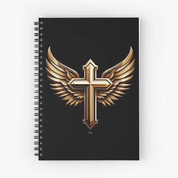 Item preview, Metallic Gold Cross And Angel Wings Design 3 designed and sold by Mark Cannon.