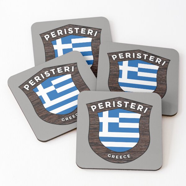 Item preview, Peristeri Greece Emblem Flag designed and sold by World Designs.