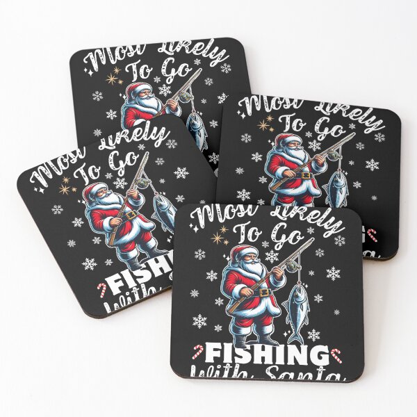 Item preview, Funny Most Likely To Go Fishing With Santa, For Christmas 2025 designed and sold by ArtByKatti.