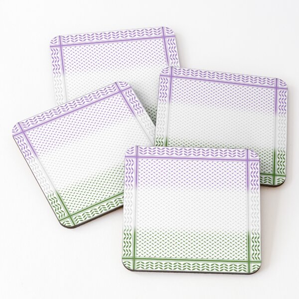 Item preview, Genderqueer Flag Keffiyeh/Kufiyyeh Solidarity Pattern  designed and sold by feardeargcrafts.