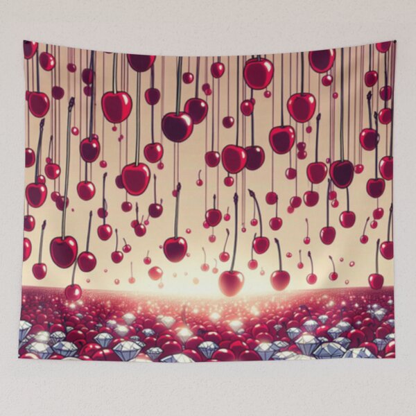 Item preview,  cherries and diamonds designed and sold by artbymire.