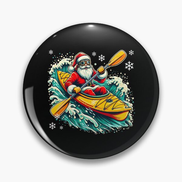 Item preview, Funny Santa Kayaking Christmas Paddler Canoeist Kayak Lover , Cristmas 2025 designed and sold by ArtByKatti.
