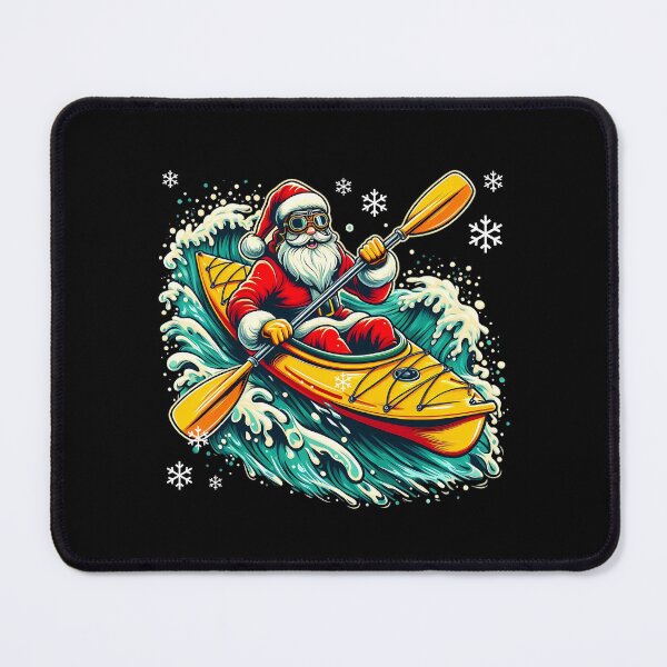 Item preview, Funny Santa Kayaking Christmas Paddler Canoeist Kayak Lover , Cristmas 2025 designed and sold by ArtByKatti.