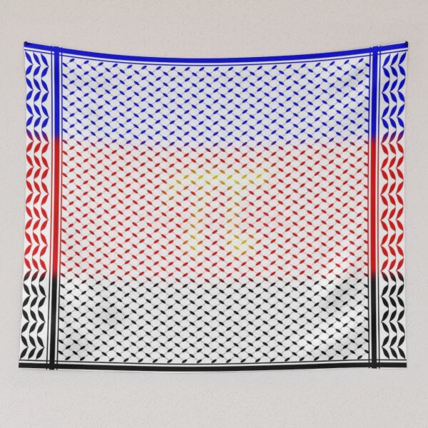 Item preview, Traditional Polyamory Flag Keffiyeh/Kufiyyeh Solidarity Pattern  designed and sold by feardeargcrafts.
