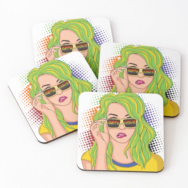 Item preview, Synthwave Girl designed and sold by NicksDoodles.