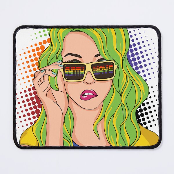 Item preview, Synthwave Girl designed and sold by NicksDoodles.