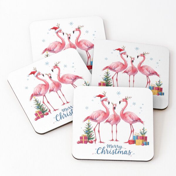 Item preview, christmas flamingos designed and sold by jkrphoto.