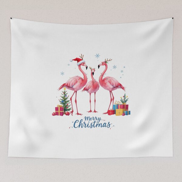 Item preview, christmas flamingos designed and sold by jkrphoto.