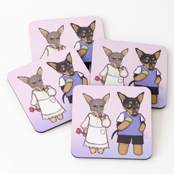 Item preview, sister puppies designed and sold by trashcangoddess.