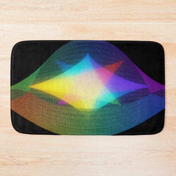 Item preview, The Star - Abstract Rainbow Desk/Card Mat designed and sold by myamcd.