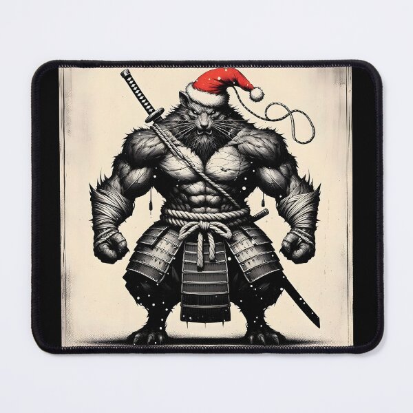 Item preview, Festive Xmas Fury: The Rat Samurai designed and sold by FunnyBums.