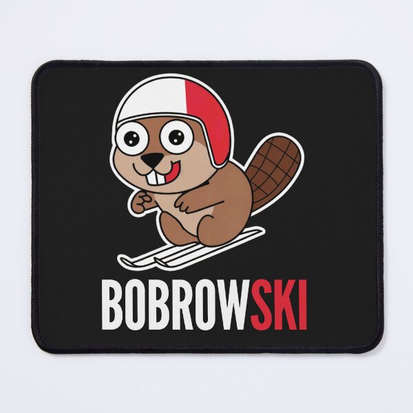Item preview, Bobrowski Polish Beaver Funny Ski Jumping for Winter Sports Fans Polski Bóbr Bober designed and sold by Anniko Art Studio.