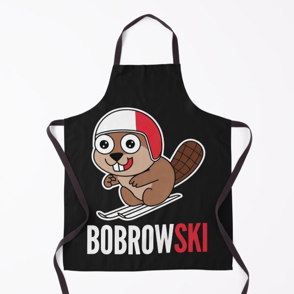 Item preview, Bobrowski Polish Beaver Funny Ski Jumping for Winter Sports Fans Polski Bóbr Bober designed and sold by Anniko Art Studio.