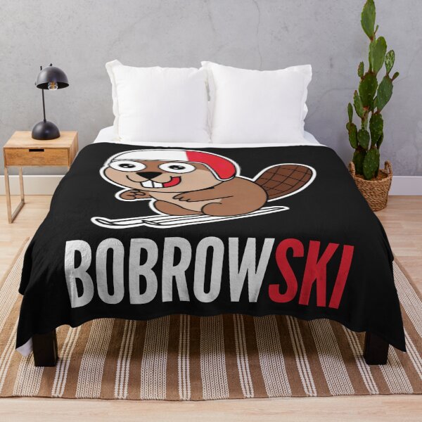 Item preview, Bobrowski Polish Beaver Funny Ski Jumping for Winter Sports Fans Polski Bóbr Bober designed and sold by Anniko Art Studio.