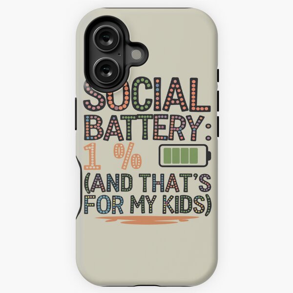 Item preview, Social battery is low. Antisocial mom designed and sold by rzanababa.