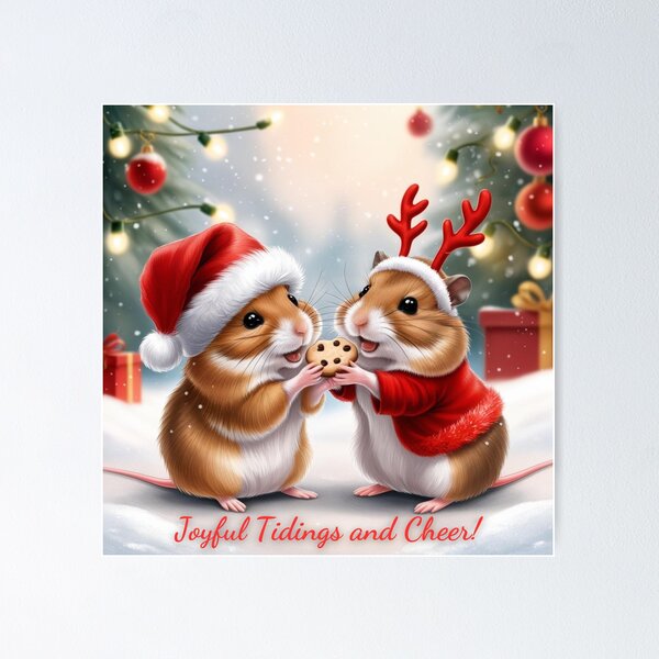 Item preview, Bunnies Embracing the Magic of Christmas Together designed and sold by IFLYBaby.