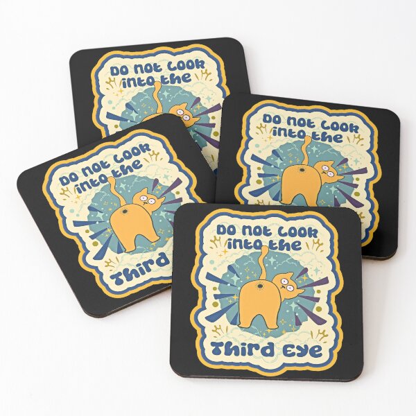 Item preview, Funny Kitty Butt Third Eye Humor designed and sold by Renata Illustrata.