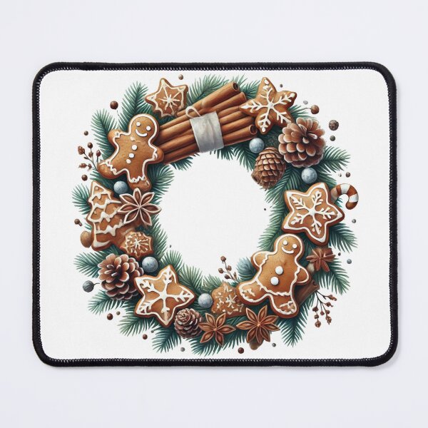 Item preview, Gingerbread Wreath for the Holidays designed and sold by Blink Art Studio.