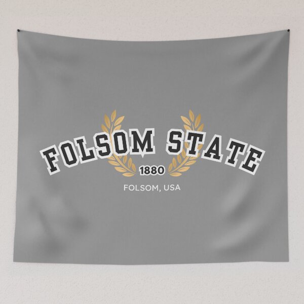 Item preview, Folsom State Prison University, Black and White designed and sold by UNK-Fatigues.