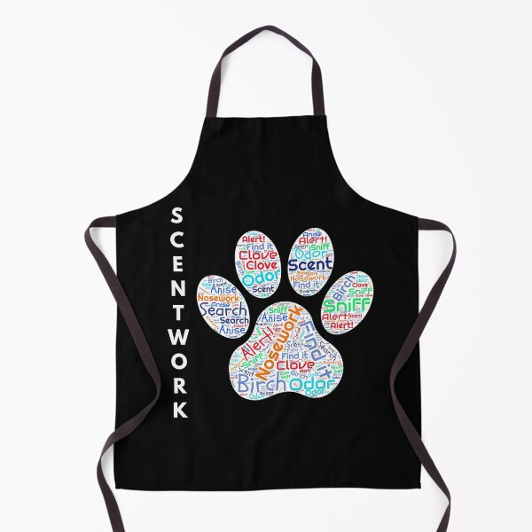 Item preview, Dog Scentwork - all things scentwork word cloud in shape of paw designed and sold by LBKdesigns.