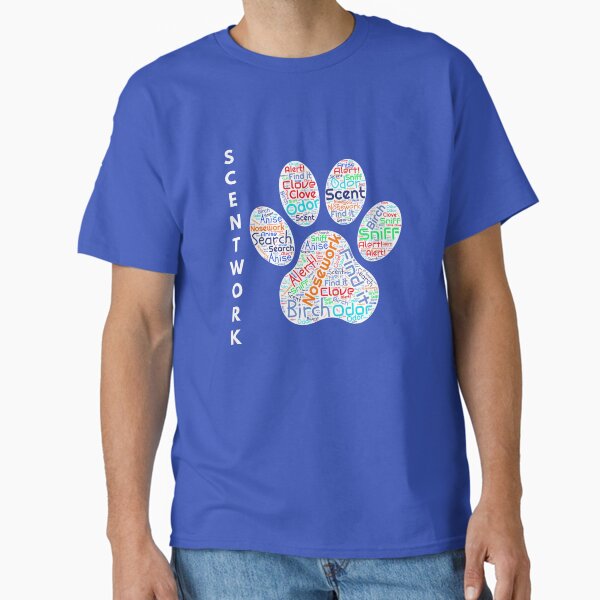Item preview, Dog Scentwork - all things scentwork word cloud in shape of paw designed and sold by LBKdesigns.