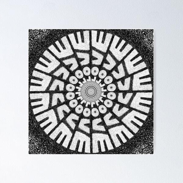 Scribble Painting no5 by iServalan Exclusive to Tale Teller Club Records  Poster