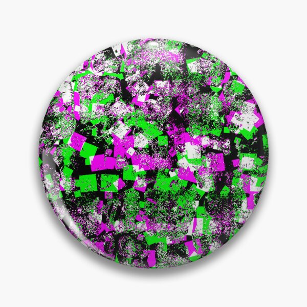 Item preview, green and magenta square static designed and sold by Alphameter.