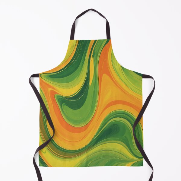 Item preview, Wave of Green and Orange designed and sold by NacreArt.