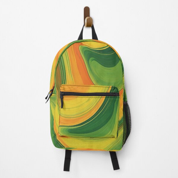 Item preview, Wave of Green and Orange designed and sold by NacreArt.