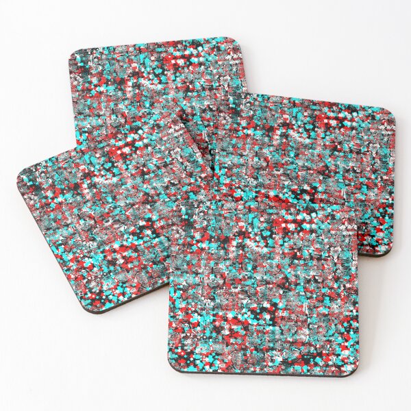 Item preview,  red and cyan square static designed and sold by Alphameter.
