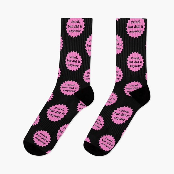 Item preview, Cried But Did It Anyway - Pink designed and sold by IfDesignGroup.