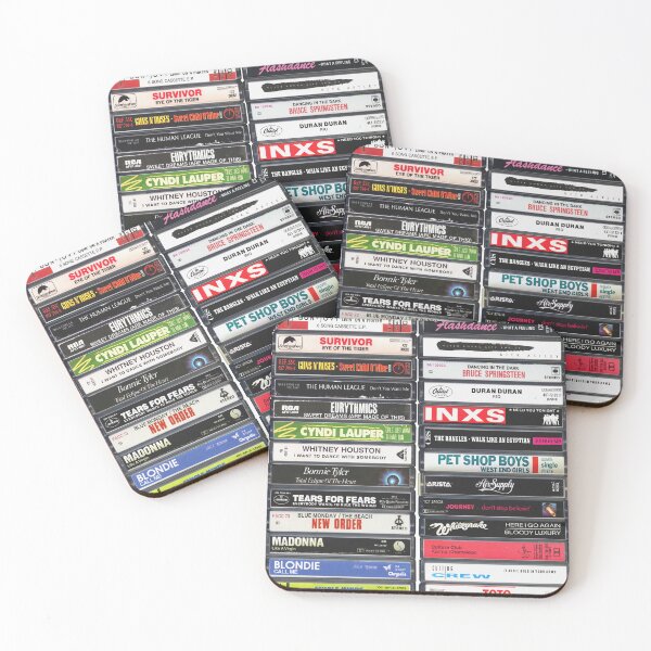 Item preview, 1980s Hits - Best songs of the '80s - Greatest Singles Cassette Print designed and sold by Mr Mustard Prints.