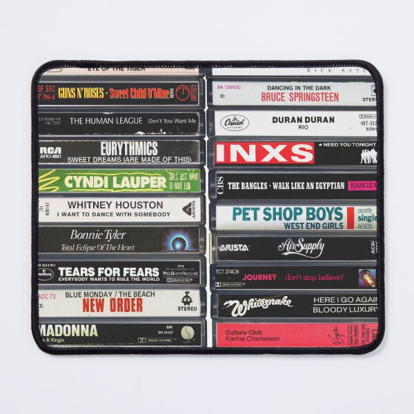 Item preview, 1980s Hits - Best songs of the '80s - Greatest Singles Cassette Print designed and sold by Mr Mustard Prints.