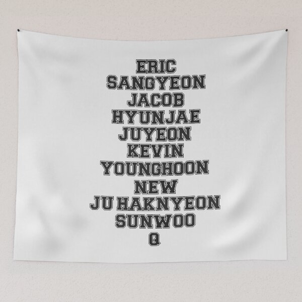 Item preview, THE BOYZ Members Name Kpop Boy Group Scrapbook Collage Design  designed and sold by AJUNICE STUDIO.