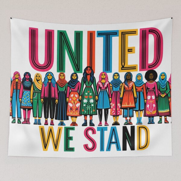 Item preview, United We Stand - Empowering Unity Design for Women's Rights designed and sold by pwhitexm.