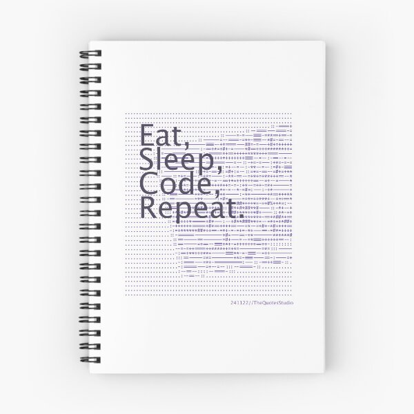 Item preview, Eat, Sleep, Code, Repeat. - 241122/T3B/A designed and sold by TheQuotesStudio.