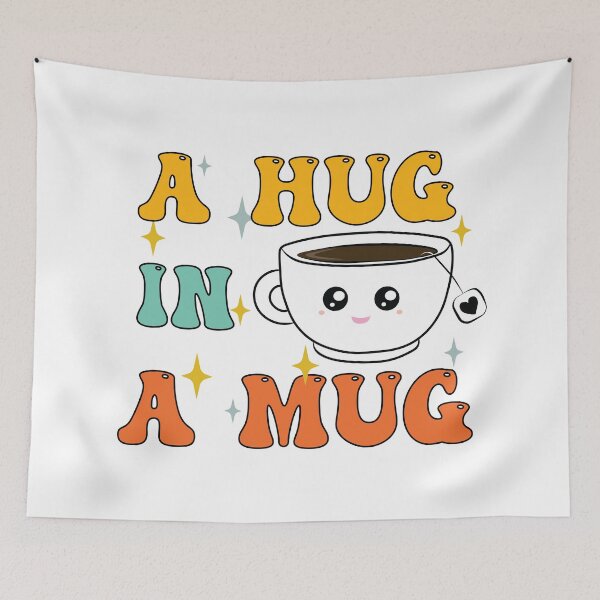 Item preview, A Hug in a Mug Funny Tea Lover Vintage designed and sold by PolyPixel.