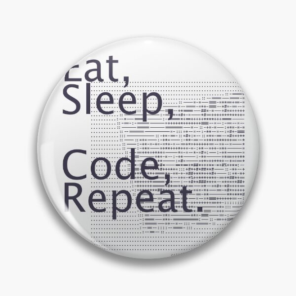 Item preview, Eat, Sleep, Code, Repeat. - 241122/T4A/A designed and sold by TheQuotesStudio.