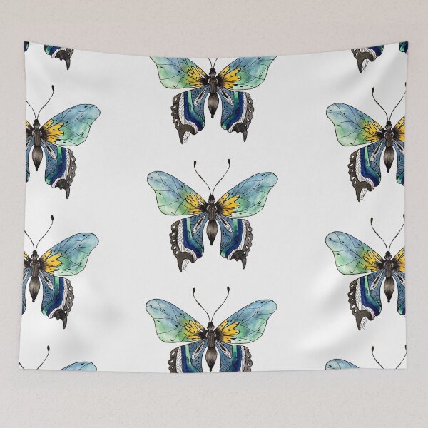 Item preview, blue butterfly designed and sold by pilarsart.