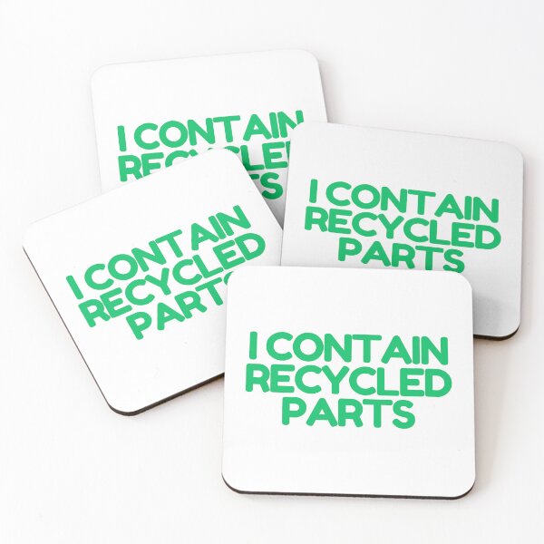 Item preview, I Contain Recycled Parts  designed and sold by CharmStudio.