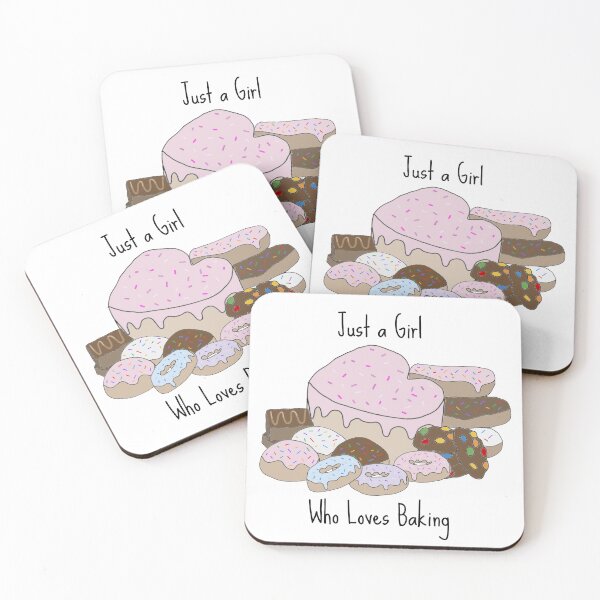 Item preview, Just a Girl Who Loves Baking designed and sold by Sweet-Stitches.