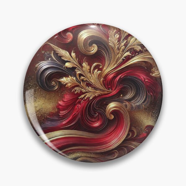 Artikelvorschau, Rot-Gold Marmor Muster entworfen und verkauft von Blink Art Studio.