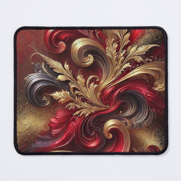 Artikelvorschau, Rot-Gold Marmor Muster entworfen und verkauft von Blink Art Studio.